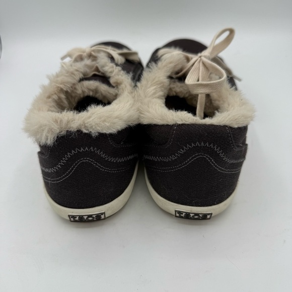 TAOS Starline Sneaker Faux Fur Line Charcoal Gray Women Shoe STN12844 Size 10 - Picture 5 of 7